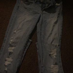Abercrombie ripped jeans